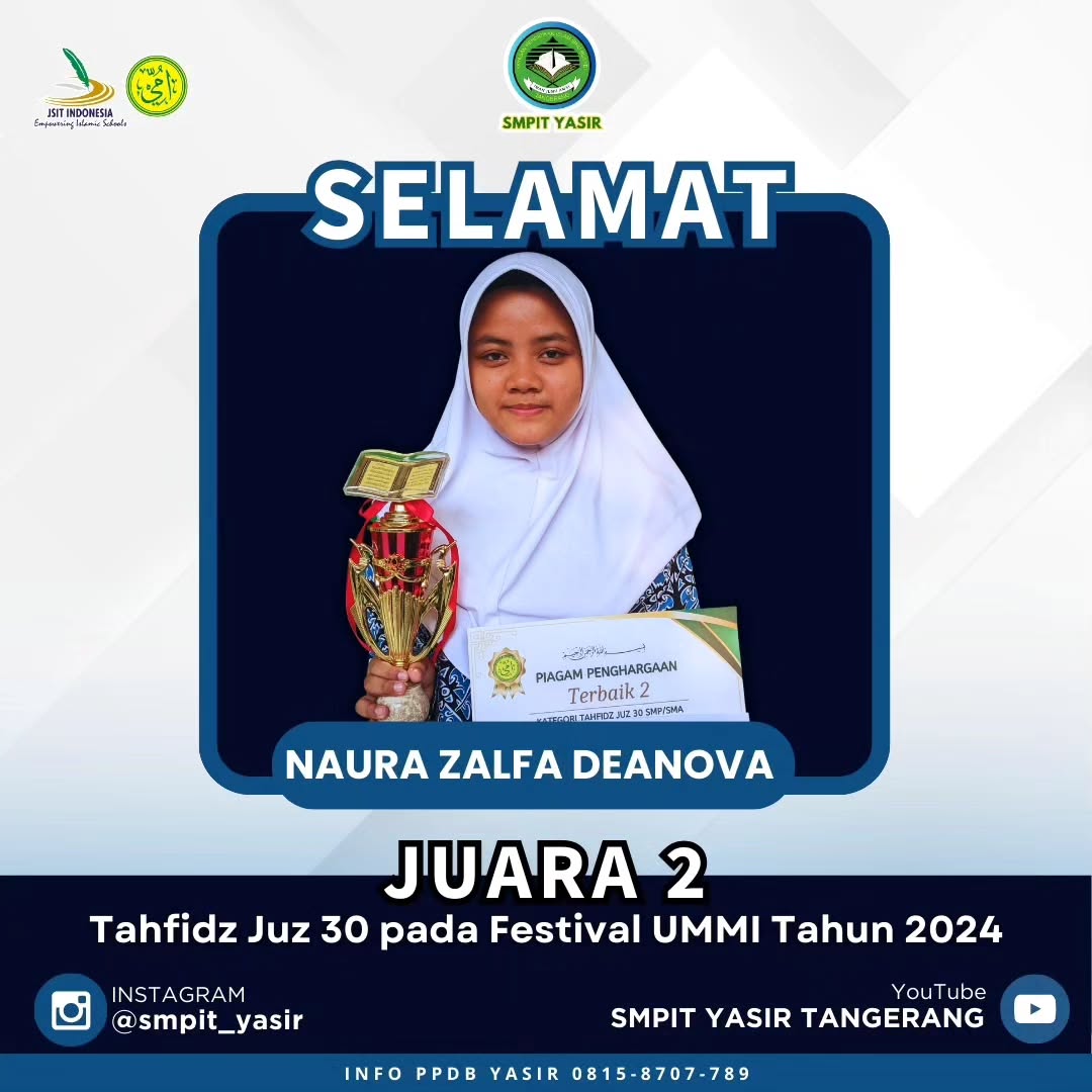 Juara 2 tahfidz juz 30 pada festival ummi